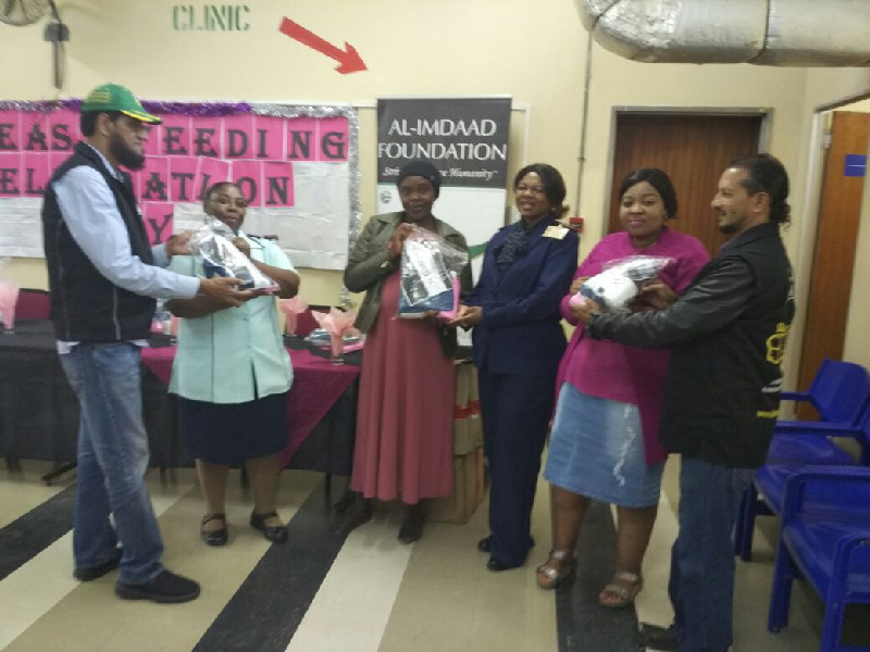 Al-Imdaad Foundation teams in KZN were active during August in support of women’s month activities such as a mother and daughter outreach programme in Durban and breast-feeding awareness days at Acacia Vale clinic in Ladysmith and Prince Mshiyeni Hospital in Durban 